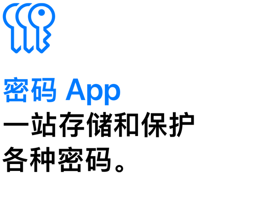 密码 App 一站存储和保护各种密码。